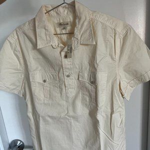 NWT Men's Madewell Safari Pullover Shirt Medium